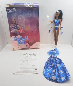 2001 Mattel Starlight Fee afroamerikanische Barbie Puppe #52608 offene Box getestet  - Bild 1 von 5