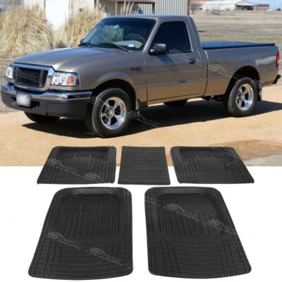 Alfombrilla de piso completa antideslizante XPE 5 piezas para Ford Ranger para todo tipo de clima Foto 1 de 4
