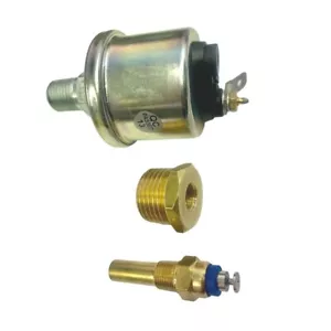 HJ HX HZ HOLDEN GTS DASH OIL PRESSURE AND VDO BLUE TEMP SENDERS WITH BRASS ADAPT - Picture 1 of 2