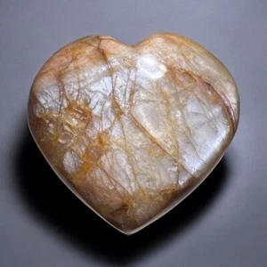 Pfirsich Mondstein Herzschnitzerei (13) - Bild 1 von 11