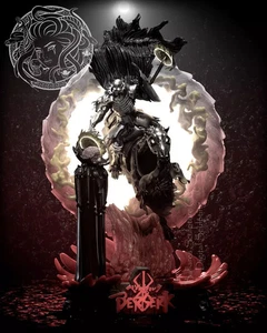 Skullknight on Horse Diorama/3DPrinted/Unpainted/Unassembled/Creative Geek - Picture 1 of 5
