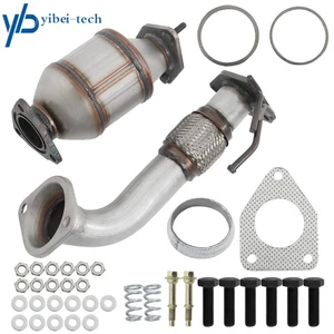 For 2008-2012 Honda Accord 2.4L Rear Catalytic Converters & Flex Pipe Direct-Fit - Picture 1 of 12