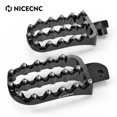 NICECNC Foot Pegs Footrest Pedal Anodized For Kawasaki KLR650 1987 1988-2024 - Image 1 of 4