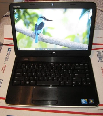 Dell Vostro 1440 Laptop Intel Core i3 2.53Ghz Dual 4GB DDR3 RAM 320GB HDD Win 10 - Image 1 of 4
