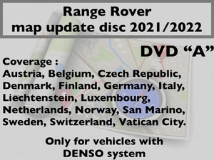 Land Rover Sat Nav DVD 2021/2022 Disc A Range Rover, Sport, Discovery 3, Europe - Picture 1 of 3