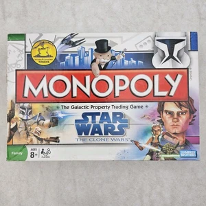 Parker Brothers Star Wars Clone Wars Monopoly Juego de Mesa 2008 Usado - Imagen 1 de 24