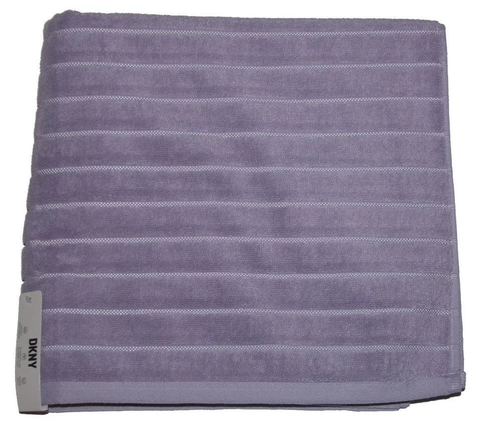 Toalla de baño DKNY rayas brillantes altamente absorbente súper suave 4 colores - tú eliges Foto 1 de 1