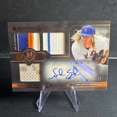 2017 Museum Collection NOAH SYNDERGAARD Signature Swatches Triple Relic AUTO #'d - Image 1 of 4