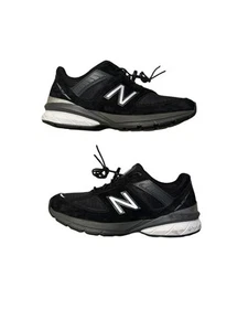 New Balance 990v5 Women's Size 8.5 D Running Shoes Made in USA Black Silver - Picture 1 of 8
