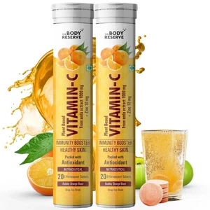 The Body Reserve Natural Vitamin C, Amla Extract With Zinc | Orange Flavour 40N - Picture 1 of 7