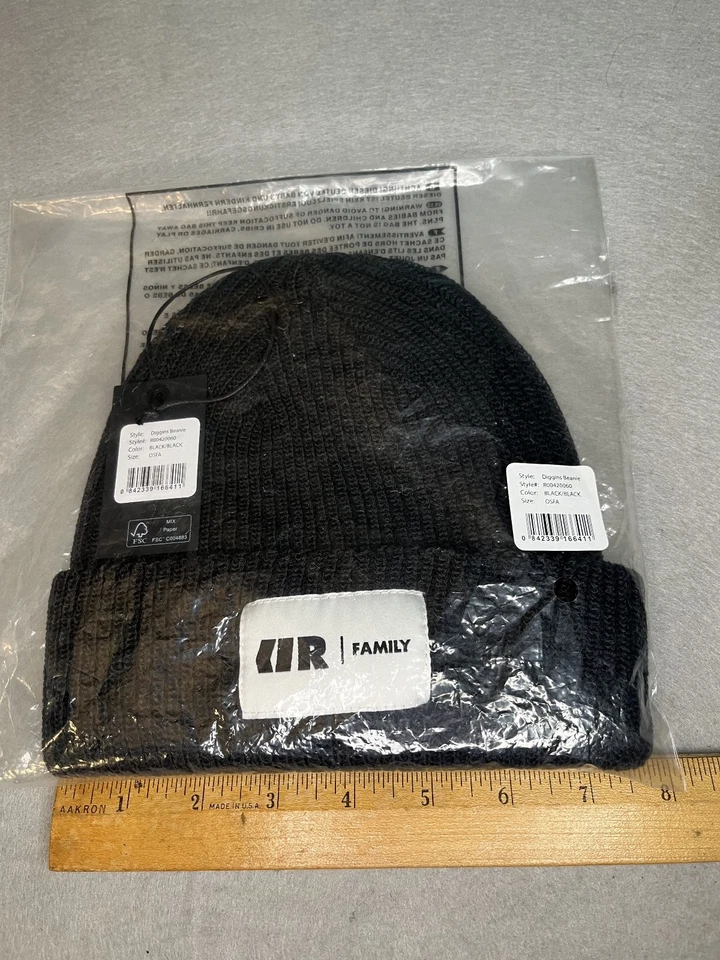 ARMADA gorro de esquí nuevo con etiquetas en embalaje original NEGRO talla única sombrero de esquí Foto 1 de 4