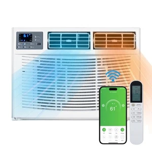 12000 BTU 230-Volt Smart Window Air Conditioner With Heat Remote & APP Control - Picture 1 of 12