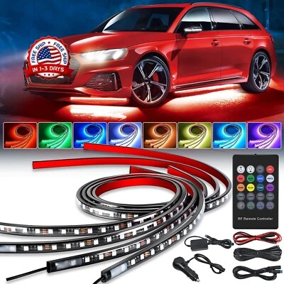 Luces Led De Colores Para Autos Iluminación Multicolor Debajo De La Carrocería - Image 1 of 4