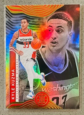 2021-22 Panini Illusions Basketball NBA #68 Kyle Kuzma Base Trading Card Wizards - Image 1 of 2