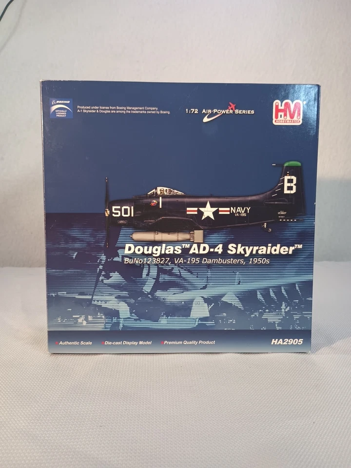Hobby Master Douglas AD-4 Skyraider Diecast Model HA2905 Dambuster 1/72 RARE - Image 1 of 4