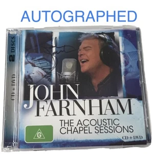 John Farnham Signed CD Rare Pop Rock Music Album + DVD Acoustic Chapel Sessions - Picture 1 of 7