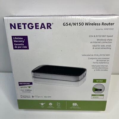 Netgear N150 150 Mbps 5-Port 10/100 Wireless N Router (WNR1000) Brand New Sealed - Image 1 of 4