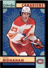 2022-23 UD O-Pee-Chee OPC Retro Black Border #221 Sean Monahan /100