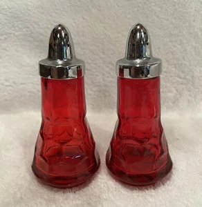 Salt and Pepper Ruby Honeycomb Vintage - Picture 1 of 6