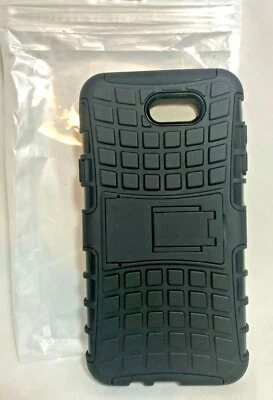 Чехол для телефона — прочный черный с узором бак — для Galaxy J3 — с подставкой  - Изображение 1 из 4