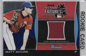 MATT MOORE 2011 BOWMAN ALL-STAR FUTURES WORN JERSEY ~ ROOKIE - Picture 1 of 1