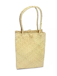 Bolsa Trenzada Bolsa De Mimbre Pequeña Con Asa 20 Cm - Imagen 1 de 2