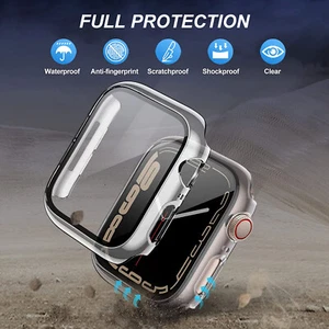 Hülle für 2021 Apple Watch Series 7 41/45MM 360 VOLLBILDSCHUTZ Glas Cover - Bild 1 von 15