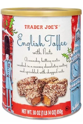 Trader Joe's English Toffee with Nuts 30 oz  Best by 12/10/ 2025 - Image 1 of 3