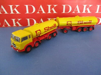 1/87 Modellino Camion Truck Fiat 690 Millepiedi Cisterna Shell by Brekina - Immagine 1 di 4