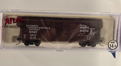 Atlas N Scale PS-1 40' Boxcar Richmond Fredericksburg & Potomac RF & P # 2814 - Image 1 of 4