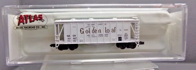 ATLAS N-SCALE FREIGHT CAR GATX AIRSLIDE GOLDEN LOAF COVERED HOPPER - Image 1 of 4