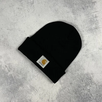 Sombrero Hip-Hop Vintage Carhartt Classic Logo 100% Acrílico Negro Talla Únic... - Imagen 1 de 4