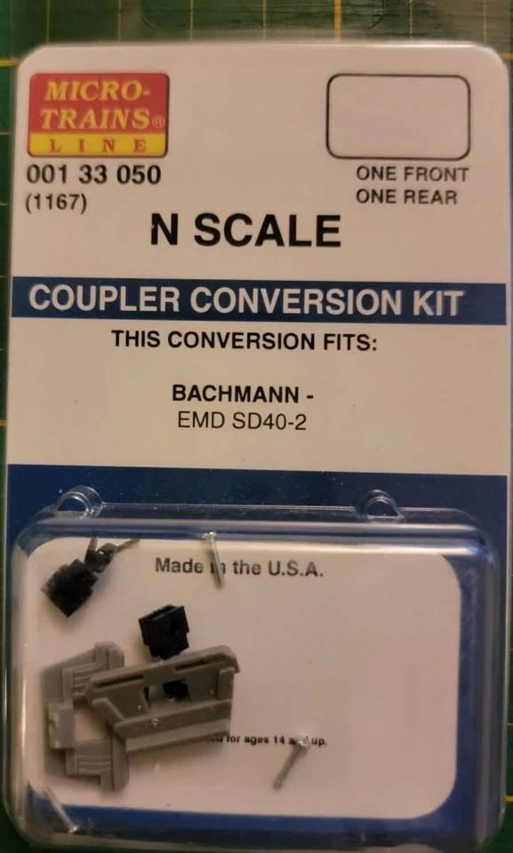 N Micro Trains 001 33 050 Coupler Conversion kit 1167 BACHMANN - Image 1 of 1