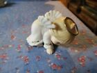 Enesco Holly Babes Figurine Angel Hands Touching Floor Porcelain No Box  1 3/4"