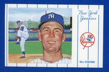 1991 Historic Limited Editions 1961 Yankees Postcards Series 3 Bill Stafford #4