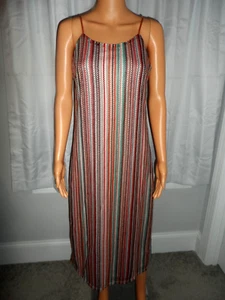 Pretty Sam Edelman size 10 multi color midi dress spaghetti strap NWT - Picture 1 of 7