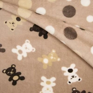 Reversible Super Soft Abrazable Polar Tejido - Ositos & Lunares Arena - Imagen 1 de 2