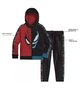 Character Boy's 2-Piece Hoodie & Jogger Fleece Set M(8) - Picture 1 of 7