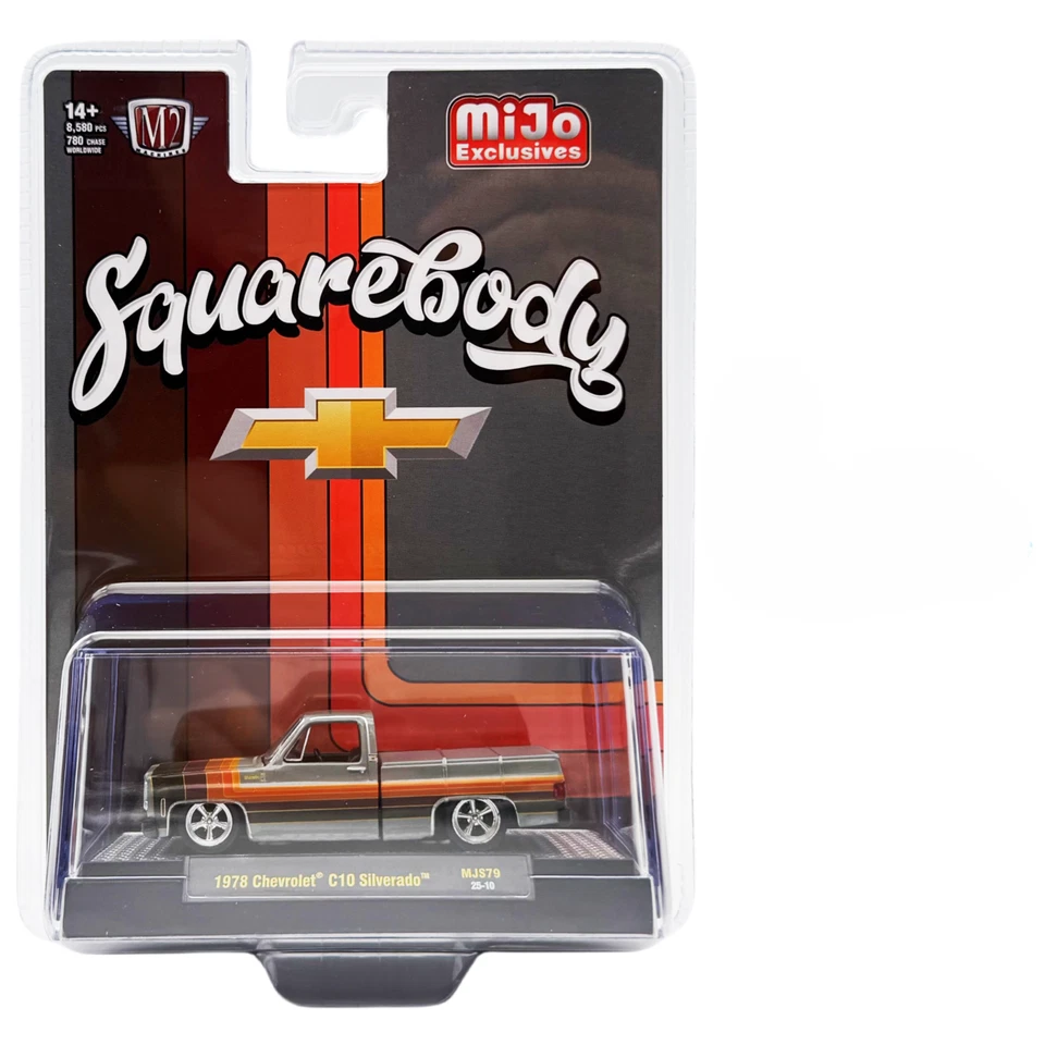 M2 MACHINES - GRAY - 1978 CHEVY C10 SILVERADO SQUAREBODY PICKUP TRUCK - MIJO EXC - Image 1 of 1