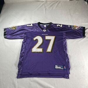Vintage Baltimore Ravens Jersey Large  Ray Rice 27 Purple Reebok Onfield Uniform