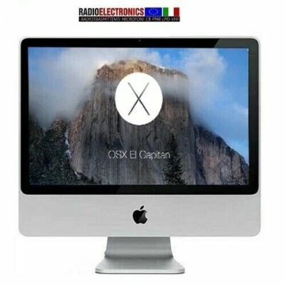 Apple iMac 24" 3.06  Ghz 4 GB Mem 250 GB hd  MAC OS  El Capitan + OFFICE - Immagine 1 di 3