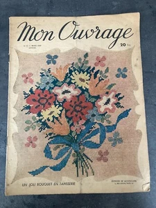 MON OUVRAGE N°56 03/1949      mode tricot   B26 - Foto 1 di 1
