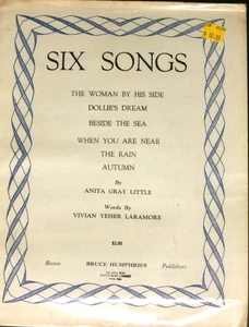 Six Songs by Anita GRay Little and Vivian Yeiser Laramore, NF- - Picture 1 of 1
