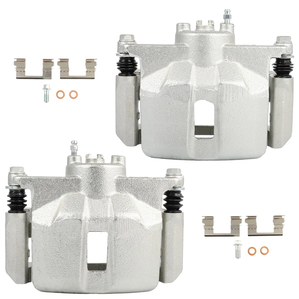 For 09-20 Nissan Maxima 09-12 Sentra 2pcs Silver Front Brake Calipers Foto 1 de 4