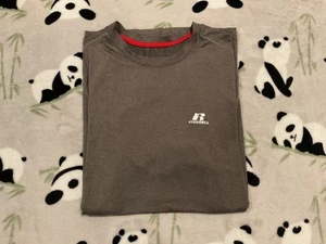 Russell Athletics T-Shirt Uomo Media Top Grigio Marrone Poliestere Dri Power M - Foto 1 di 5