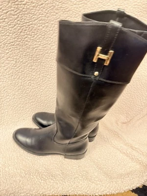 Botas negras altas Tommy Hilfiger para mujer talla 7,5 Foto 1 de 4