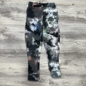 Nike Tie Dye Joggers Sweatpants Activewear Comfy Casual Black Gray Size L - Picture 1 of 4