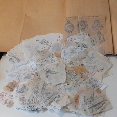 Vintage Embroidery Transfer Bundle  Assorted  Design Motifs x 1250+ - Image 1 of 4