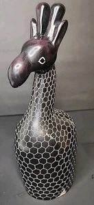 Hand Carved Soapstone Giraffe Made In Kenya 4 Lbs 10 Oz Gorgeous - Picture 1 of 9