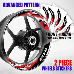 Pegatinas de rueda S10B rojas 2 PIEZAS para Ninja ZX-10R 11 12 13 14 15 16 17 18 19 2022 - Imagen 1 de 7